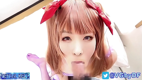 Busty shemale in stockings fucks a dude in the pov