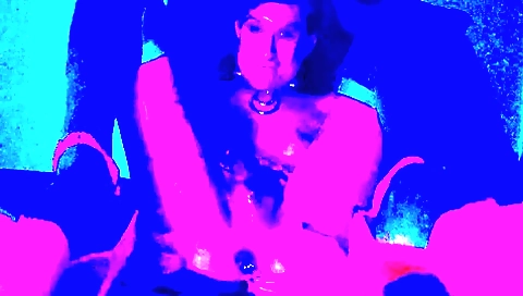 Petite brunette shemale princess plays with her ass