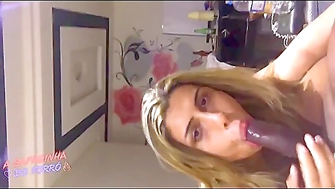 Hot homemade blonde blowjob cumshot with a cumshot