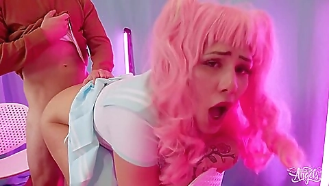 Busty redhead gets fucked in the best way possible