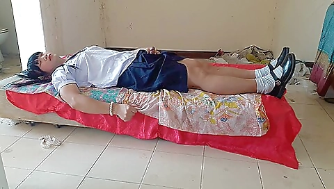 I'm going to get a big boob and a cock in this schoolgirl porn