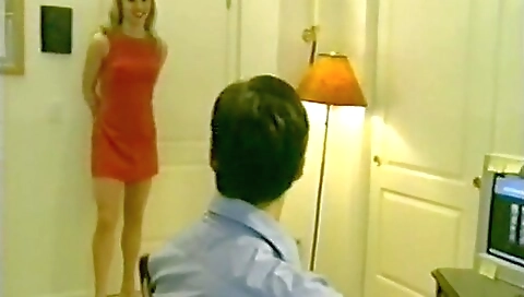 An old vintage video with a blonde who sucks and fucks