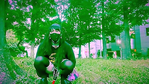 Transsexual girl takes off her clothes for fetish porn